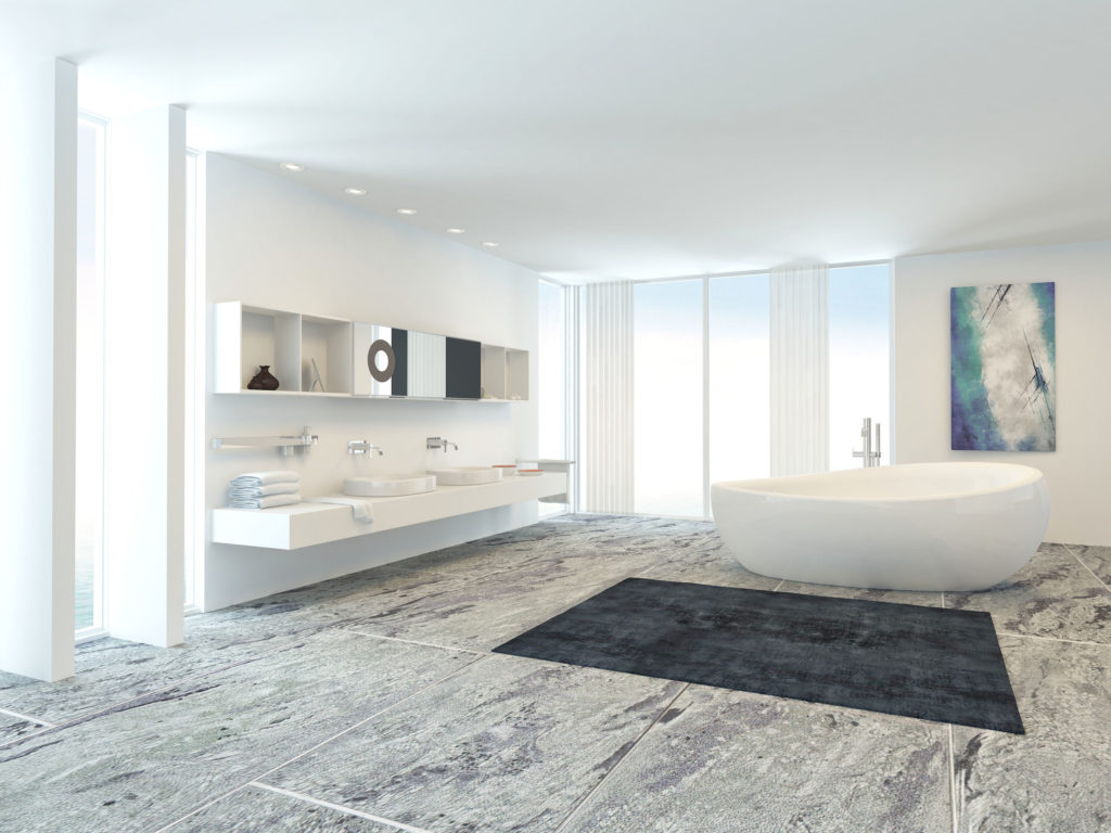 Luxury modern bathroom interior