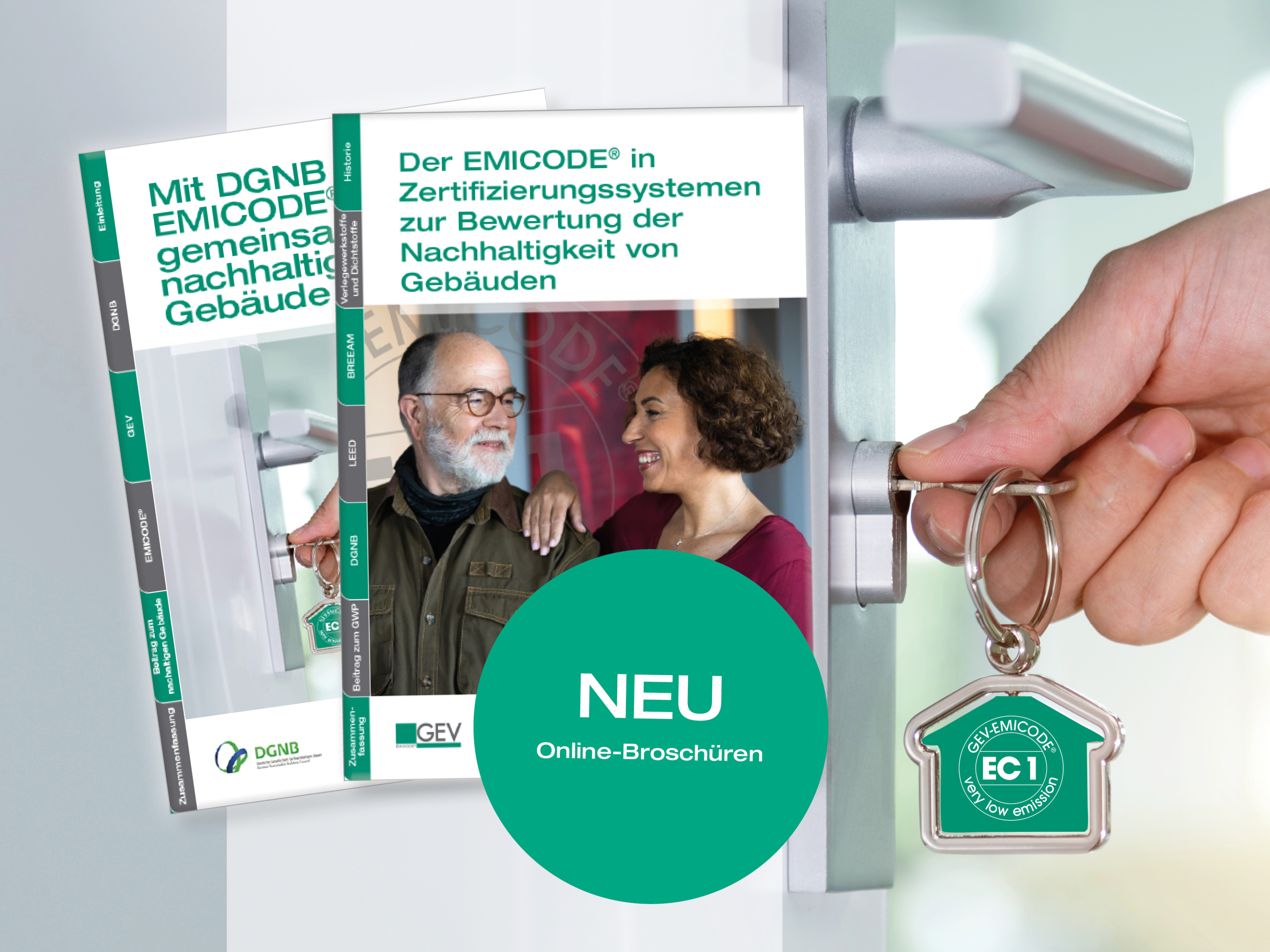 EMICODE und Gebaeudezertifizierung Bildkomposition